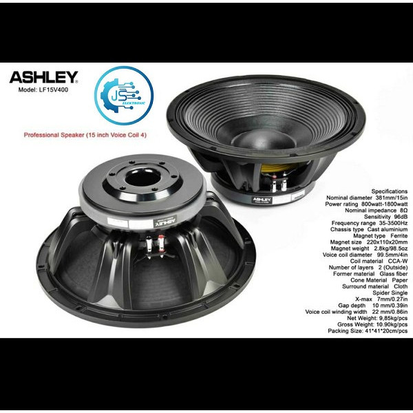 SPEAKER ASHLEY LF15V400 ORIGINAL RESMI ASHLEY