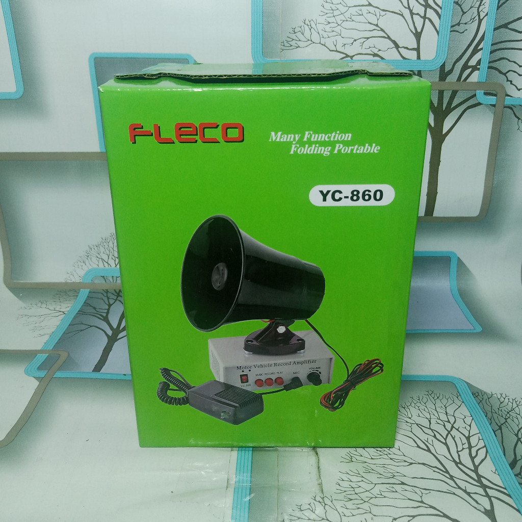 Toa Megaphone FLECO YC-860 Toa Pengeras Suara/Record/Play Toa Mini Amplifier Terlaris