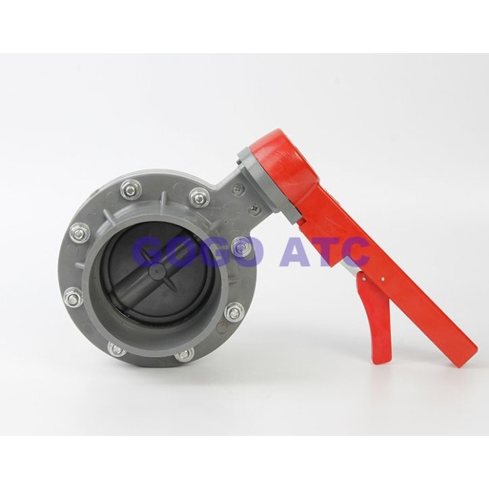 PVC butterfly valve socket type disc valve DN 125 MM Irrigation butterfly valve Plastic one-piece bu