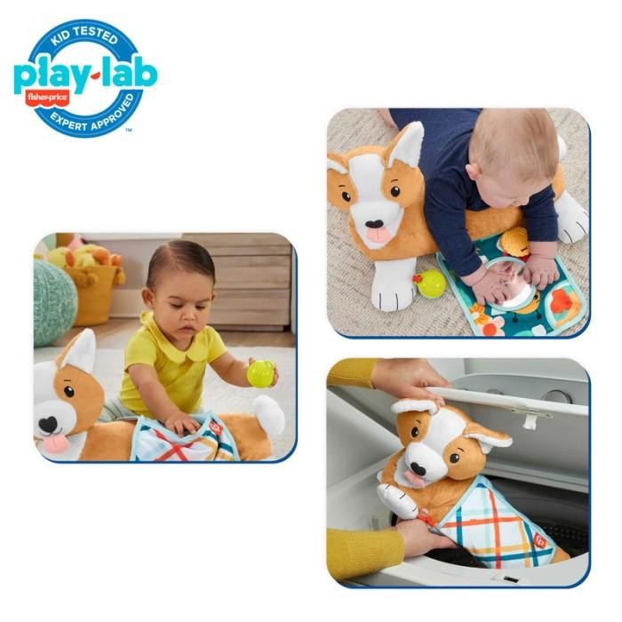 Fisher Price 3-In-1 Puppy Tummy Wedge - Mainan Boneka Bayi Termurah 100 % Original