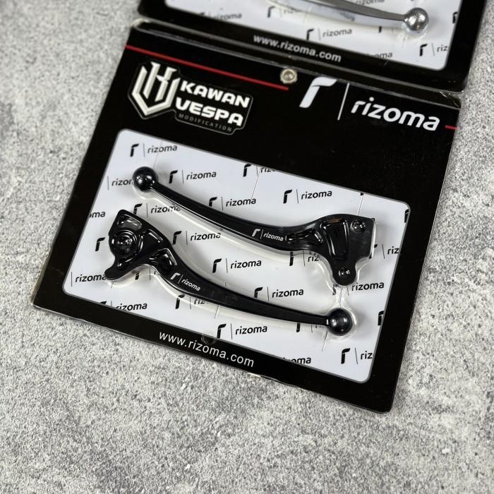 Brake lever Handle rem Rizoma black silver vespa Sprint prima S LX LXV Original