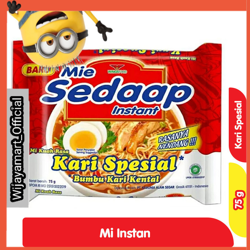 

Sedaap Mi Instan Kari Spesial 75 g