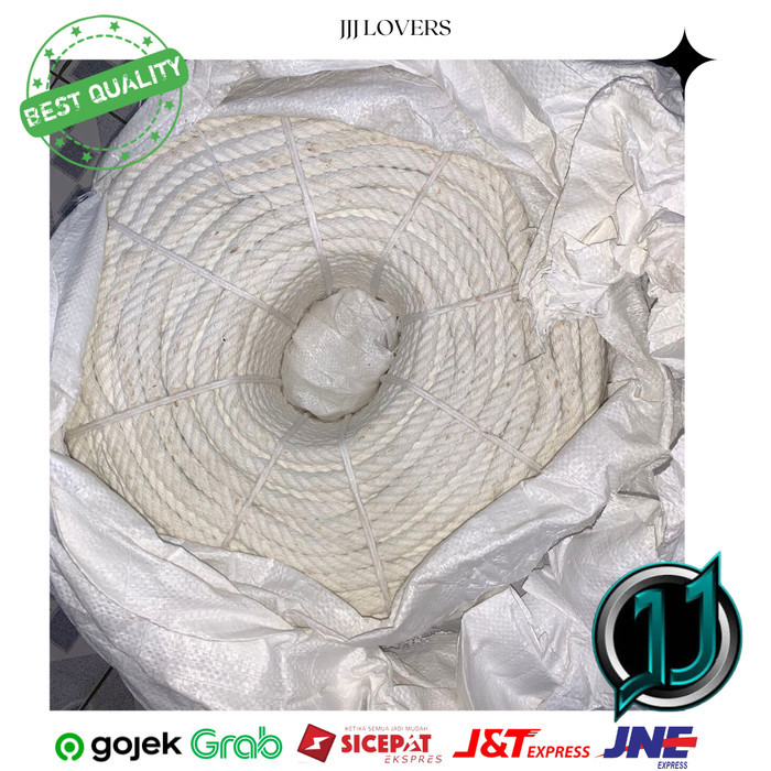Tali Tambang Besar Tambang Katun Tali Tambang putih Kuralon 12mm 110m