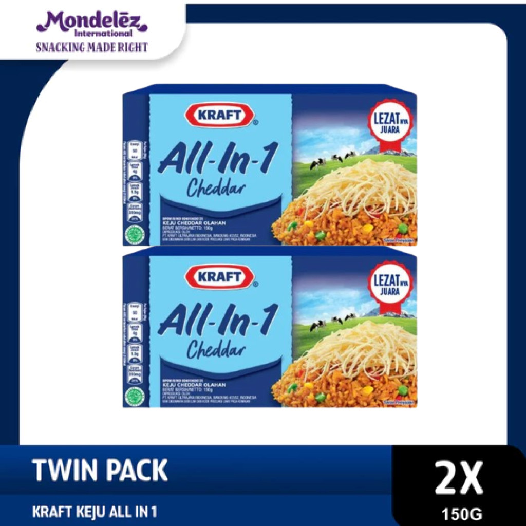 

Kraft Keju All in 1 Box 150g Untuk Kue dan Burger - twinpack