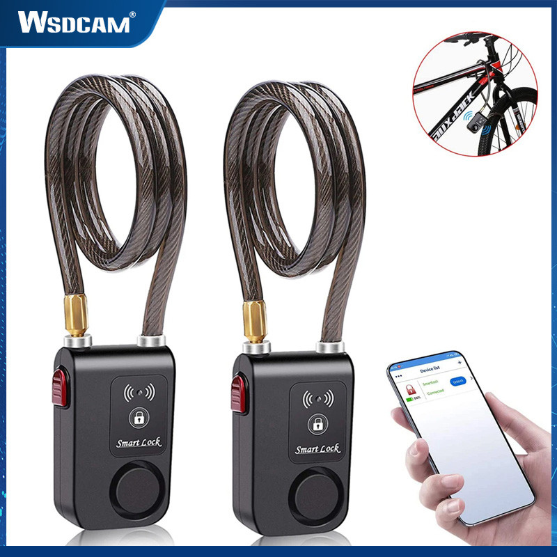 Wsdcam Bluetooth Motorcyc Bike Lock Alarm Waterproof