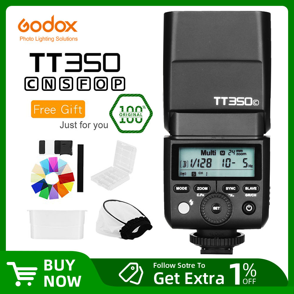 Godox TT350 Mini Speedlite TT350C TT350N TT350S TT350F