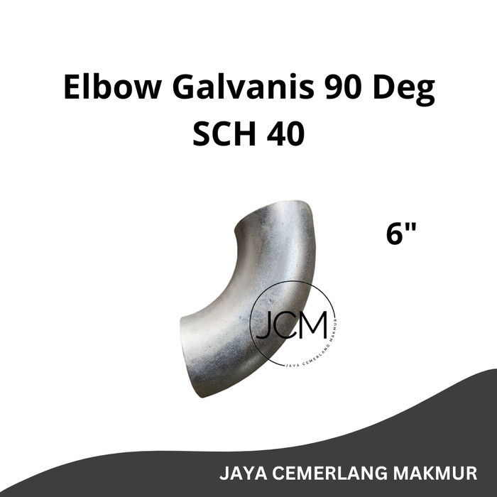 Elbow Las Galvanis 6" Inch SCH 40 / Knee Las Galvanis / Keni Lasbow 6"