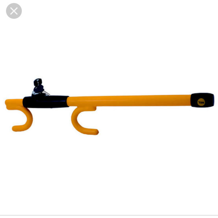 TERBARU Yale V163 steering wheel Lock Hardened Steel. kunci stir Mobil