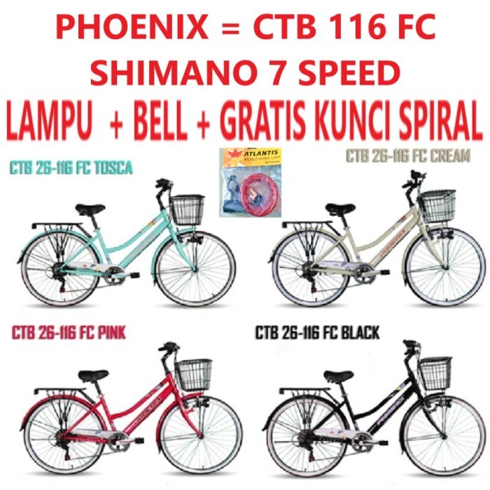 TERBARU sepeda mini 26 inch phoenix CTB 26 116 mx BISA GOSEND