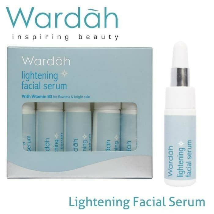 Wardah Lightening Facial Set Serum 5 X 5 Ml Pencerah Pemutih Wajah
