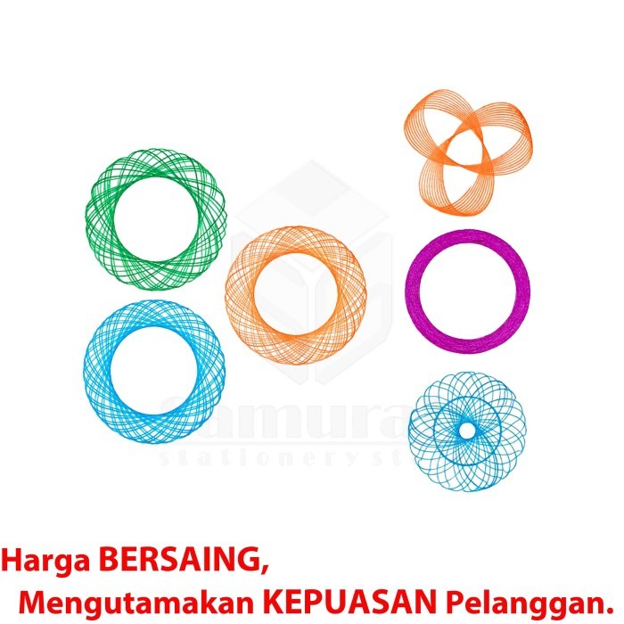 

Penggaris Fancy Bentuk - Pola Lingkaran Bulat Geometri / Garisan