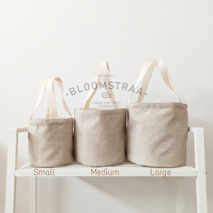 

[ BURNET ] 24 pcs Hampers Bucket Bag Kanvas Jepang Tas Souvenir