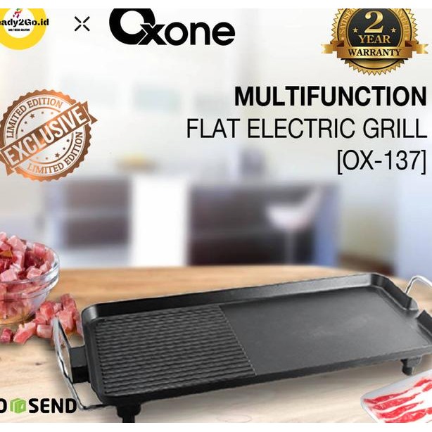 Oone Multi Function Flat Electric Grill O137 Bbq Pan O137