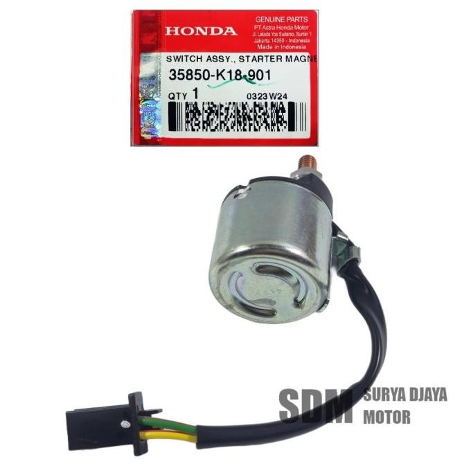 >>>>>] 35850-K18-901 Switch Relay Bendik Stater Starter CB150 Verza CB 150 R LED Megapro Fi Original