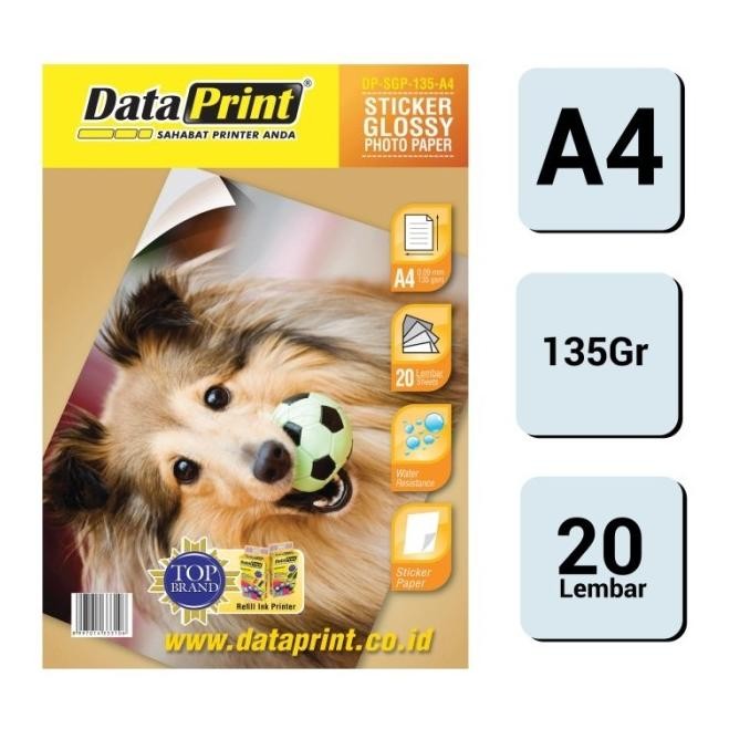 

:::::::] Kertas Stiker A4 Glossy 135 Gr DATA PRINT