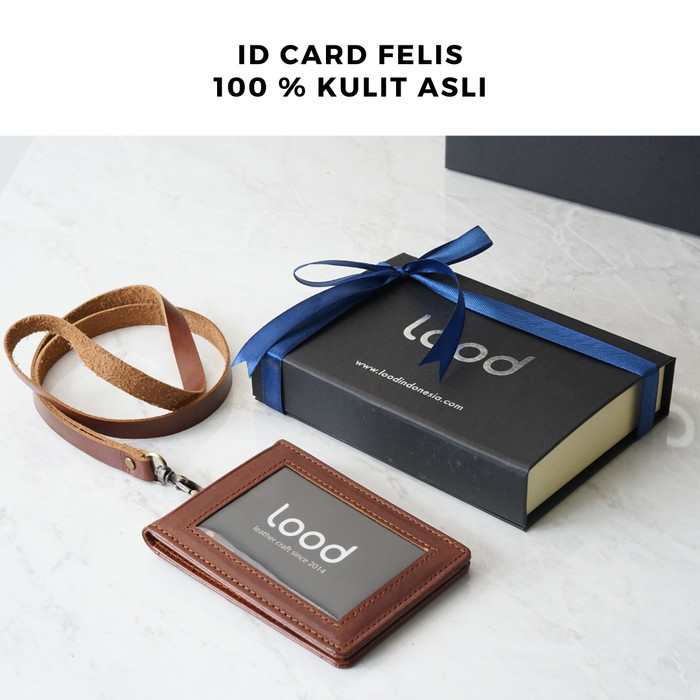 

ID CARD HOLDER KULIT ASLI FELISH - NAME TAG KULIT