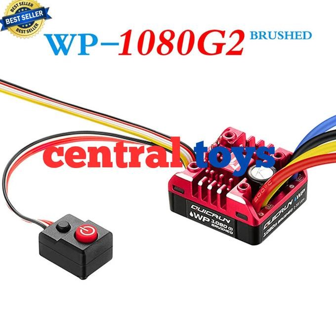Murah Hobbywing Quicrun Wp 1080 G2 Esc Brushed 80A Rc Crawler1:101:8