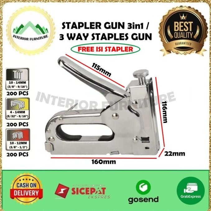 

Promo Gun Tacker Alat Staples dan Paku Tembak 3in1 / Staple Gun COD