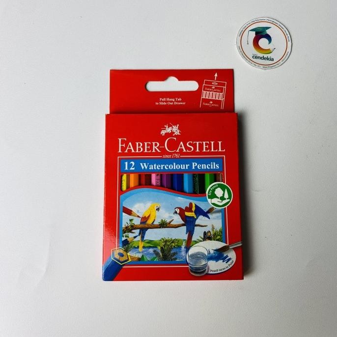 

Produk Terbaik] Pensil Warna Faber Castell 12 warna Water color pendek