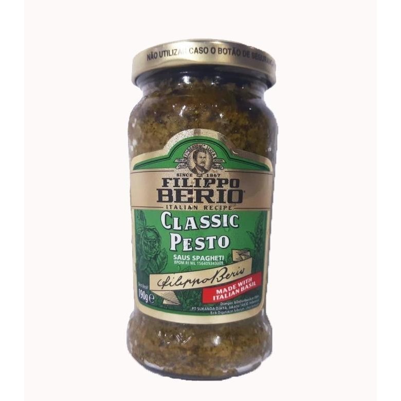 

Filippo Berio Classic Pesto 190gr - Saus Pasta Spagheti Pesto Basil