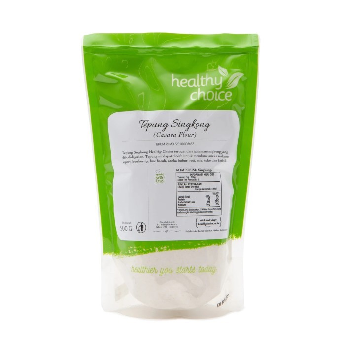 

TERLARIS! HEALTHY CHOICE Tepung Singkong Natural 500gram GF Gluten Free
