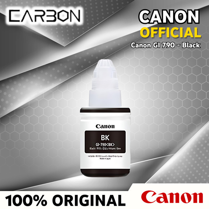 

TERLARIS! CANON Tinta Printer GI 790 BLACK Hitam Original Cartridge GI790