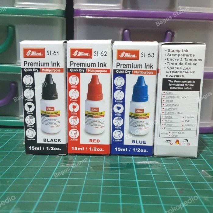 

PO Tinta Stempel Permanent / Premium / Tahan Air Shiny