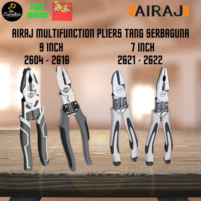 TERBARU AIRAJ Multipurpose Wire Cutters Tang Pemotong Kabel Multifungsi 9 inch