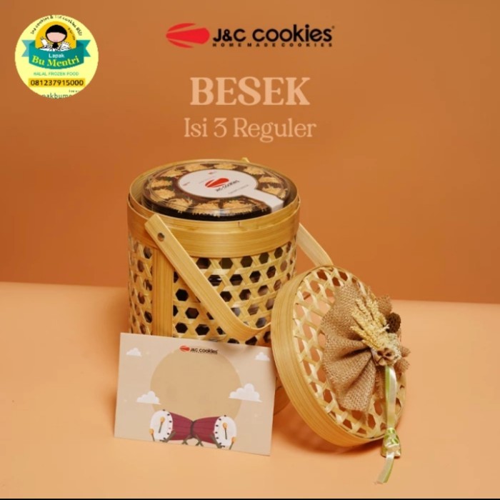 

Hampers Besek Jnc Cookies Isi 3Reguler Ready