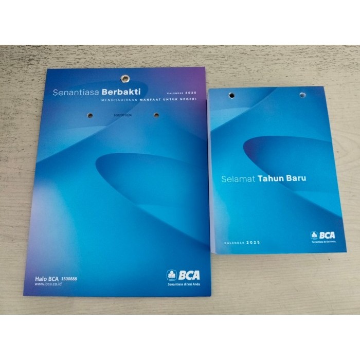 

Kalender Dinding Harian Bank Bca Exclusive Mewah Model Sobek / Robek New