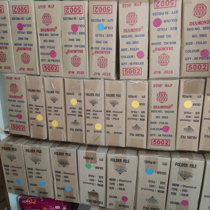 

Stop Map Folder File 5002 Biola Diamond Kertas Original