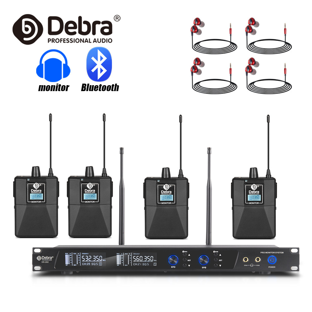 Debra ER-202 Professional UHF Wiress In Ear Monitor