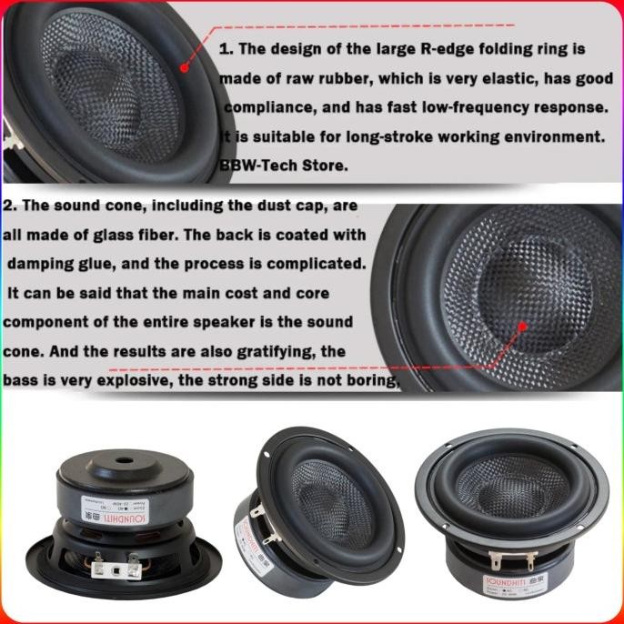 Speaker Subwoofer 5 inch 5.25 woofer Hifi High Quality Import Terlaris