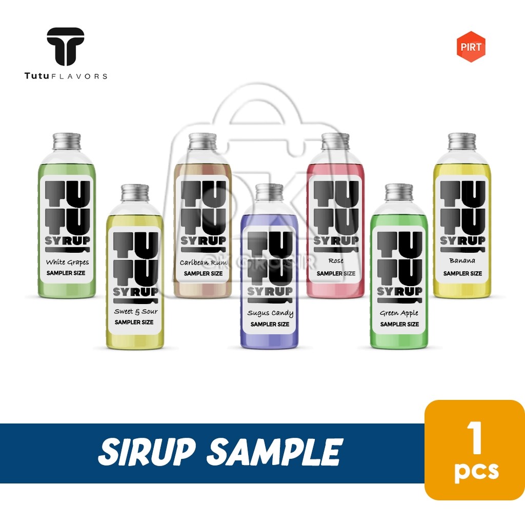 

Sirup Tutu Sample Repack Syrup Minuman Aneka Rasa High Quality Fruit Syrup (Repack 100ml)