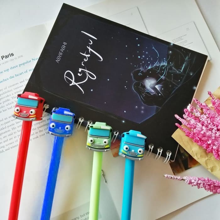 

Pulpen Tayo / Gel Pen Karakter Mobil Bus Car Pena Lucu Souvenir Unik