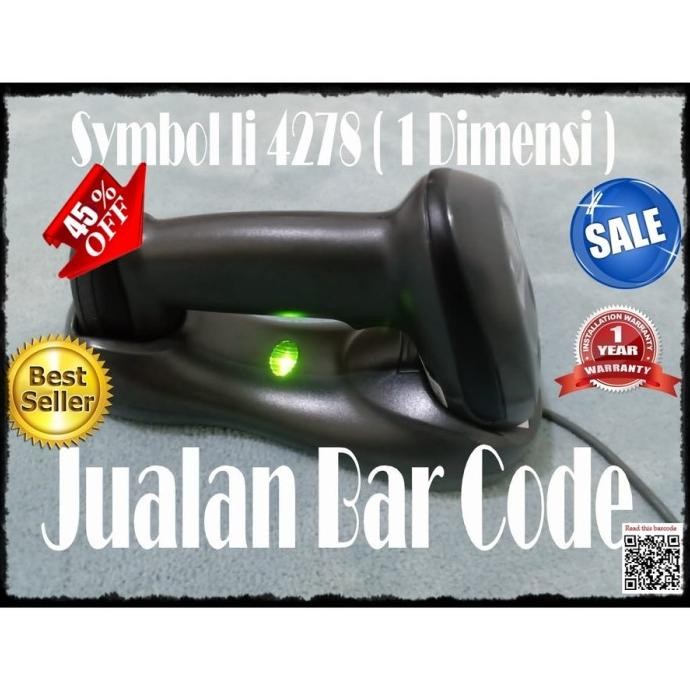 BARCODE SCANNER WIRELESS ZEBRA SYMBOL LI4278 - SCANNER WIRELES LI 4278