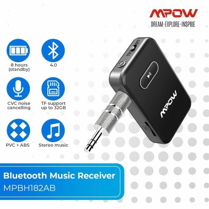 Mpow Bluetooth Receiver Aux Music Audio with TF Card Original