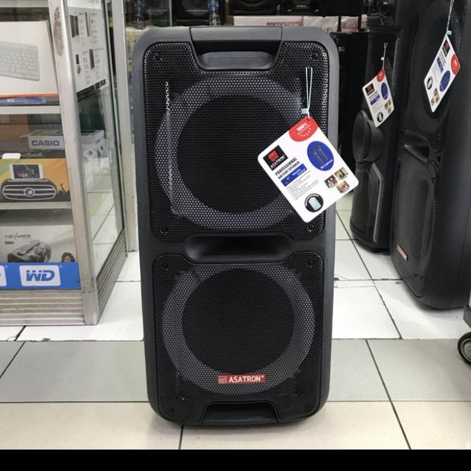 SPEAKER PORTABLE ASATRON CHAMPION 2X10IN Terlaris