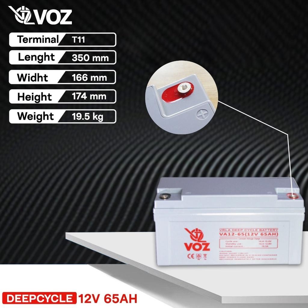 Aki Kering - Voz Aki Kering Deep Cycle 12V 65Ah - Voz 12V 65Ah