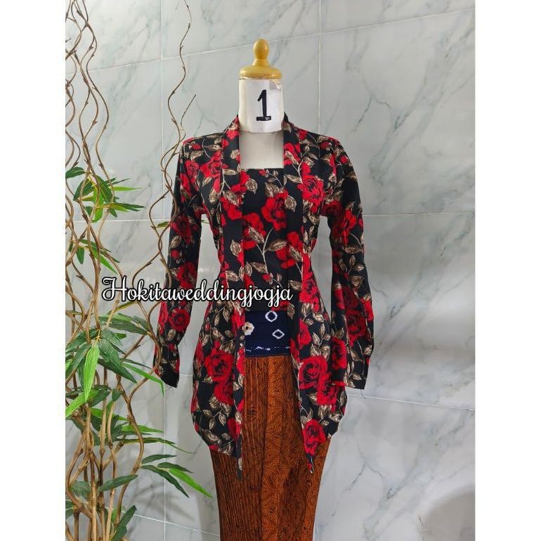 eug kebaya kutubaru kembangan/ kebaya katun kembangan dewasa