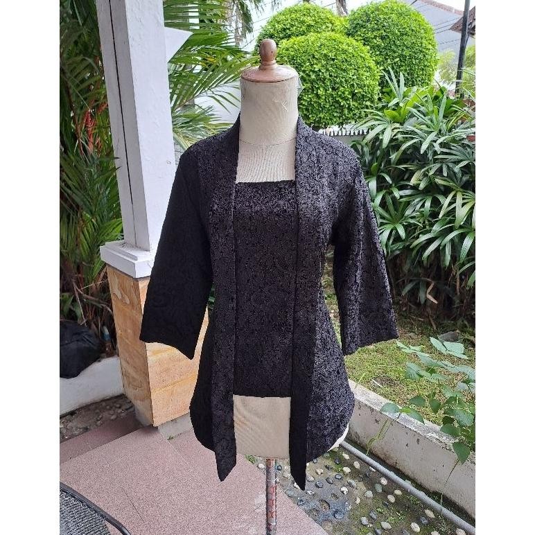 marin kebaya brukat merah marun / kebaya hitam / kebaya modern / kebaya kutubaru / setelan batik cou