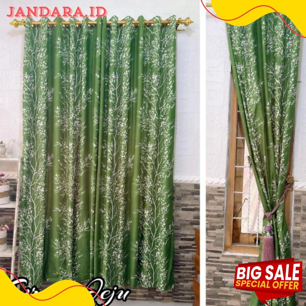 Gorden Ring 12 Ukuran 135*220 | Gorden Pintu | Gorden Jendela Diskon Setengah Harga