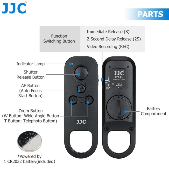 Murah Wireless Remote Control replaces Canon BR-E1 (EOS R/850D/200D/90D/M50) Non COD