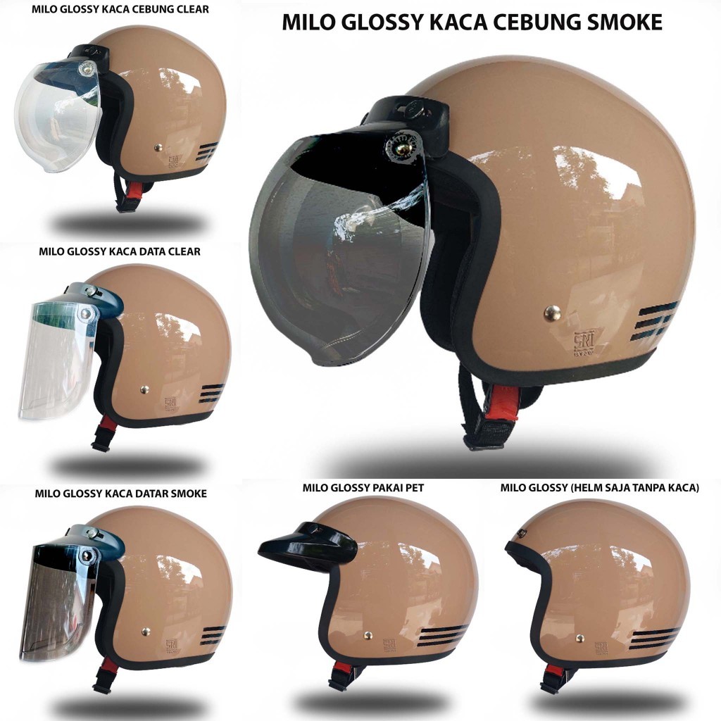 

*PromoTerjangkau* Helm Bogo Garis Tiga Clasic Retro All Size Cowocewedewasa Bagus Murah Hijab Cepol Varian Warna Garskin Wrap Stiker Premium / X Casing Case COD