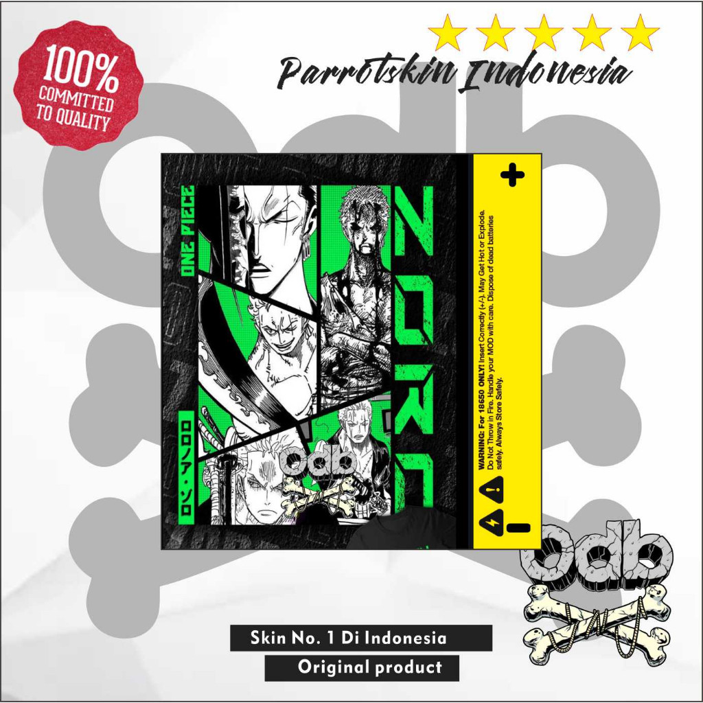 

*PromoTerjangkau* Warp Baterai Stiker Wrap Odb Anime Mukay 18650 21700 Per Garskin Premium / X Casing Case COD