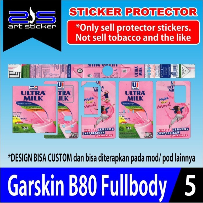 

*PromoTerjangkau* Stiker B80 Pink Ultramilk Uv Printing Ultramil Garskin Wrap Premium / X Casing Case COD