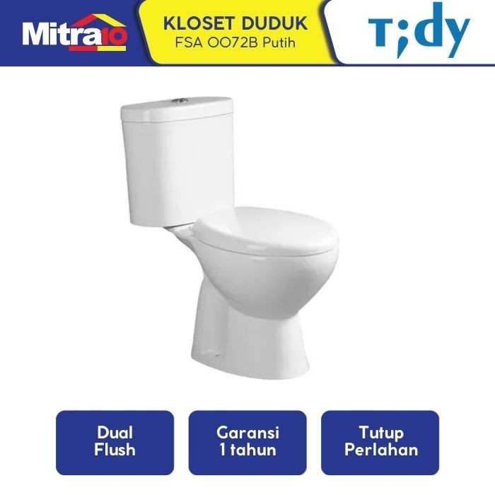 TIDY Kloset Duduk Sistem Siram Washdown FSA 0072B
