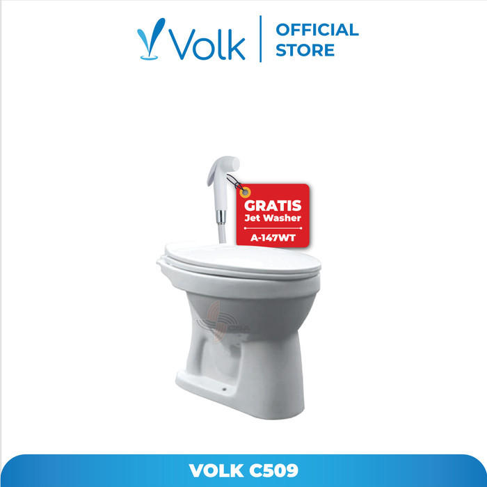 TERLARIS VOLK CLEMATIS TOILET DUDUK - CLOSET DUDUK SIRAM (C509)