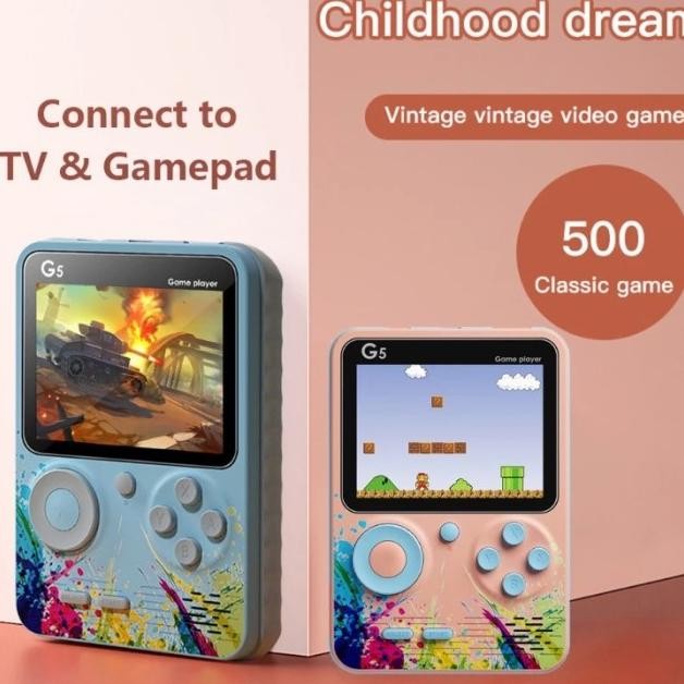 Conole Gameboy G5 Gamebo Portable Game Player Built In Claic Game G5 Connect Tv