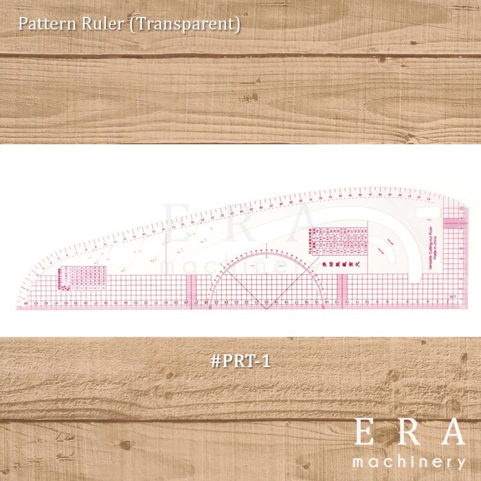 

Penggaris Pola / Pattern Ruler (Transparent) #PRT-1